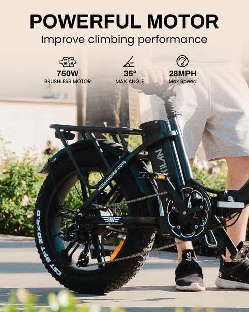 Vitilane U7 2.0 Step-thru Foldable Fat Tire Bicicletta elettrica GARANZIA ITALIANA